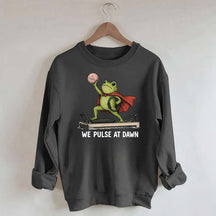Funny Frog Pilates We Pulse At Dawn Sweatshirt