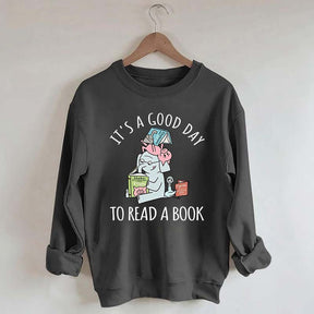 It's A Good Day To Read Pig Elephant Sweatshirt