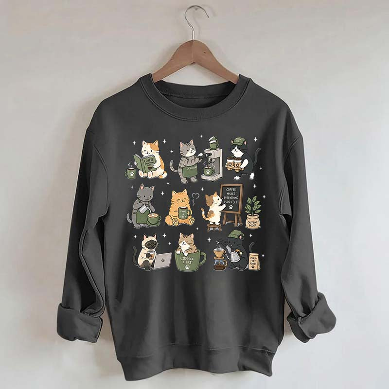Coffee Cats Catpuccino Sweatshirt