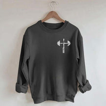 Lift Heavy Pray Hard Religious Gym Sweatshirt