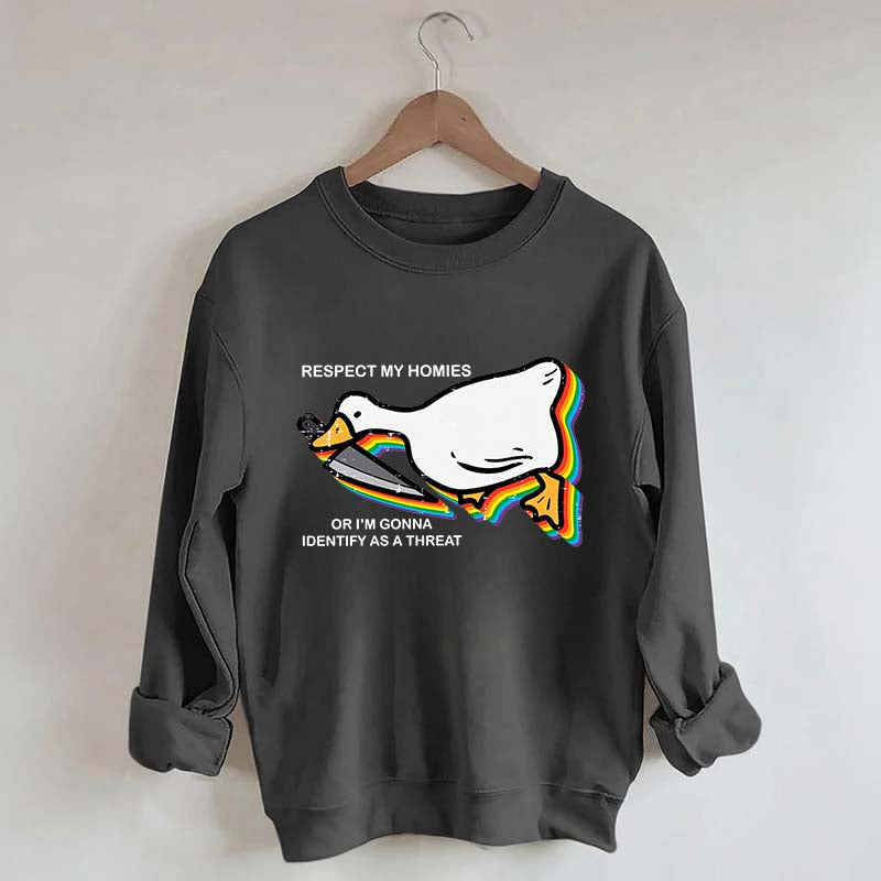 Silly Goose Ally Pride Queer Rights Ally Sweatshirt