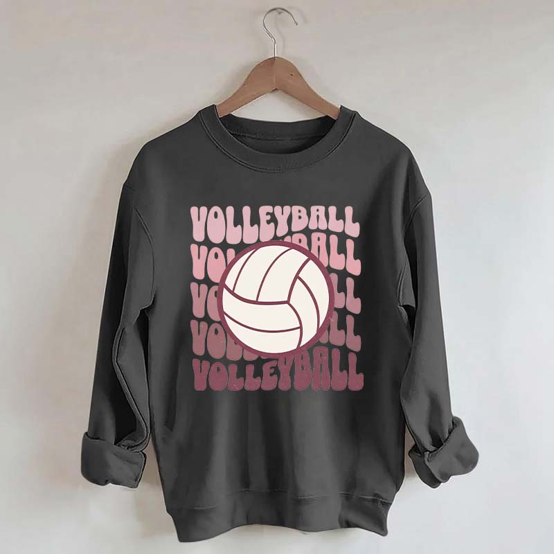 Retro Groovy VolleyBall Player Sweatshirt