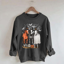 Retro Horse Halloween Sweatshirt