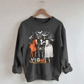 Retro Horse Halloween Sweatshirt