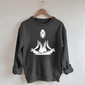 Yoga Pose Forest Sweatshirt