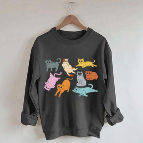 Funny Retro Cat Sweatshirt