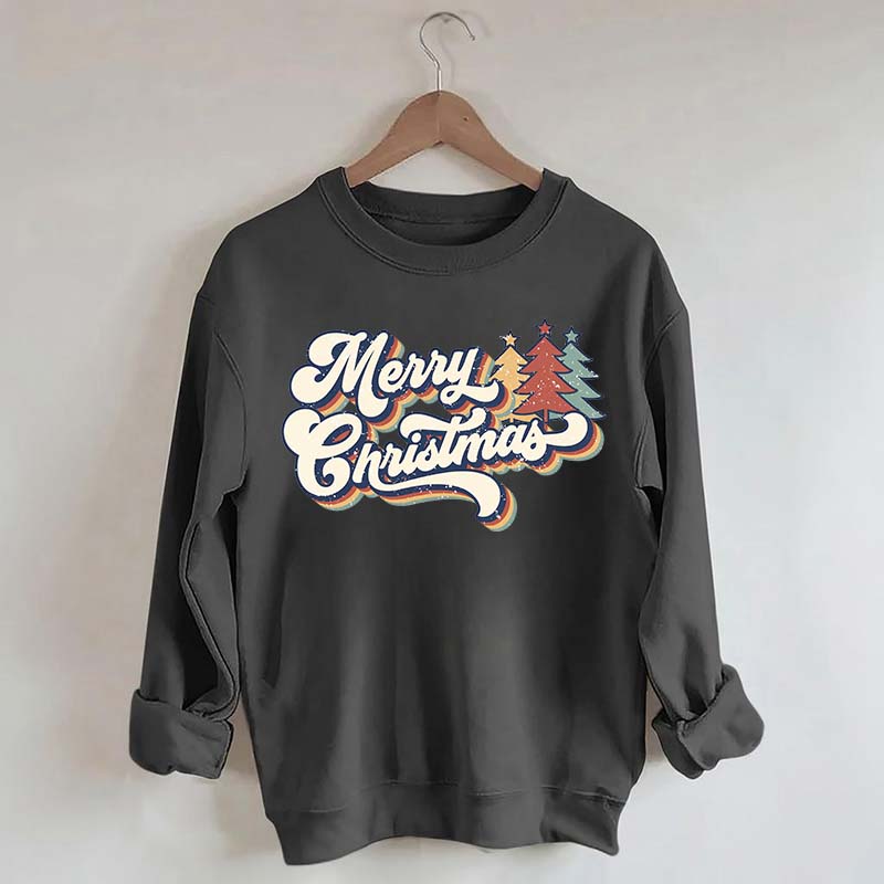 Merry Christmas Family Retro Sweatshirt