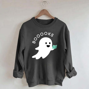 Ghost Books Reader Booooks Cute Sweatshirt