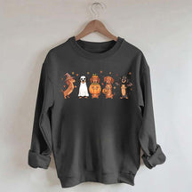 Cute Wiener Dog Halloween Dachshund Sweatshirt