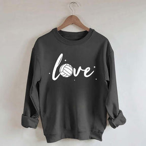 Simple Black Volleyball Journal Lover Sweatshirt