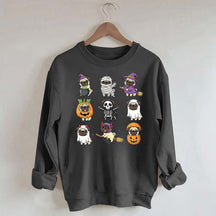 Pug Halloween Spooky Dogs Lover Sweatshirt