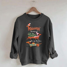 Funny Dachshund Through the Snow Sweatshirt