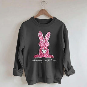 Pink Happy Easter Sweatshirt
