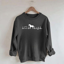 Horse Heartbeat Farm Animal Sweatshirt