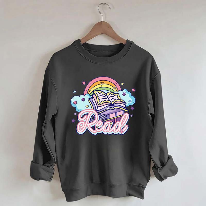 Rainbow School Book Lover Sweatshirt