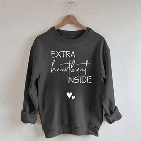 Extra Heartbeat Inside Minimalist Sweatshirt