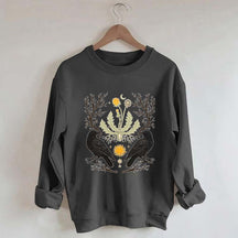 Ostara Raven Pagan Spring Equinox Sweatshirt