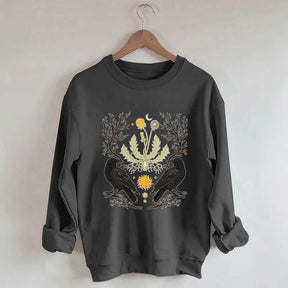 Ostara Raven Pagan Spring Equinox Sweatshirt