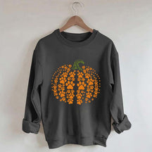 Paw Pumpkin Halloween Dog Sweatshirt