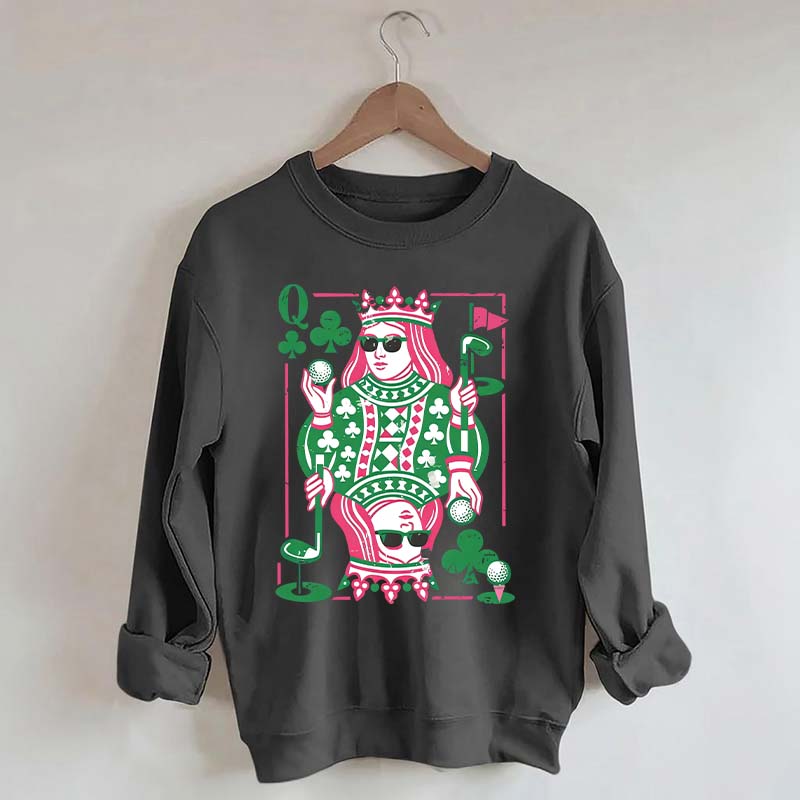 Queen of Clubs Golf Sweatshirt