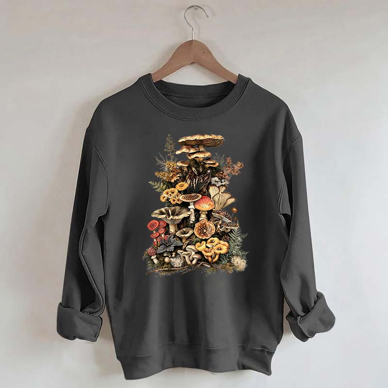 Retro Goblincore Mushroom Dark Cottagecore Sweatshirt