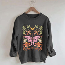 Luna Moth Floral Sweatshirt