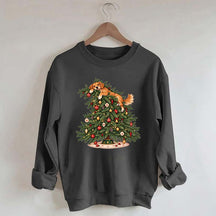 Christmas Tree Dogs Cute Sweatshirt