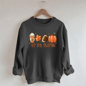 Tis The Season Coffee Football Sweatshirt