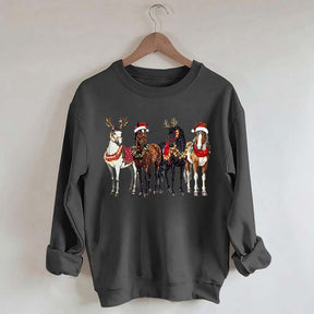 Horse Christmas Funny Sweatshirt