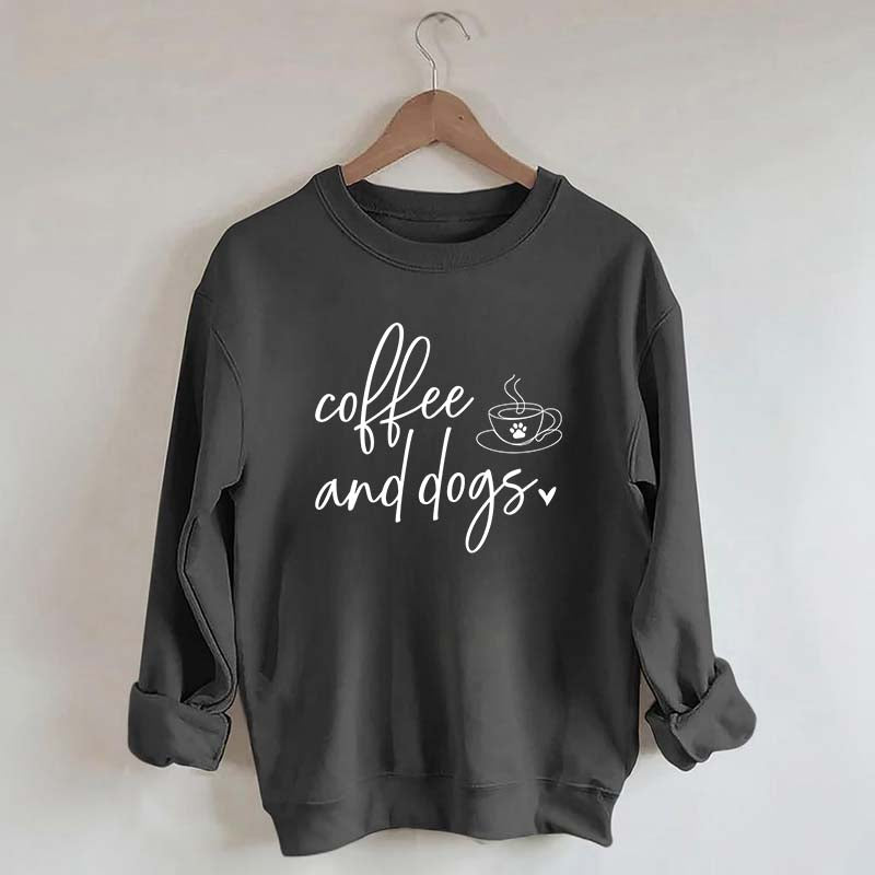 Minimalistic Coffee and Dogs Sweatshirt