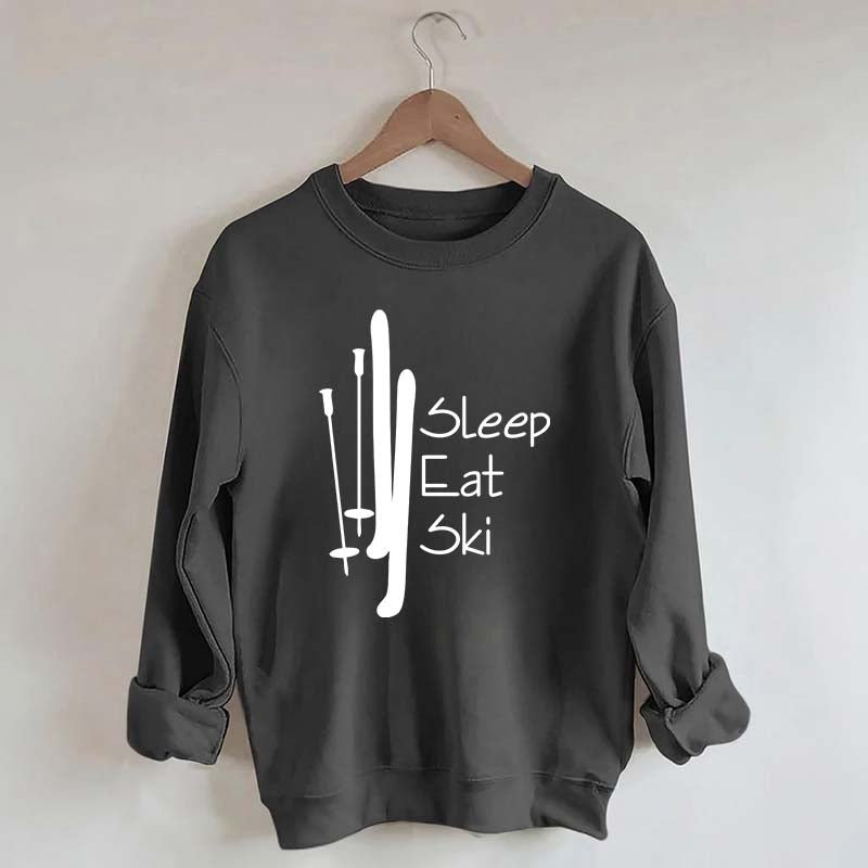 Sleep Eat Ski Sweatshirt