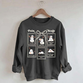 Funny Pain Scale Medical Holiday Sweatshirt