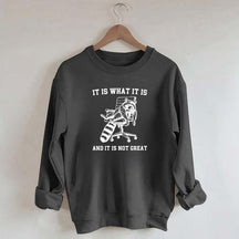 It Is What It Is Racoon Sweatshirt