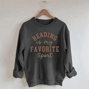 Reading Is my Favorite Sport Funny Sweatshirt