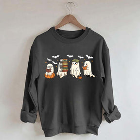 Reading Ghosts Halloween Lover Sweatshirt