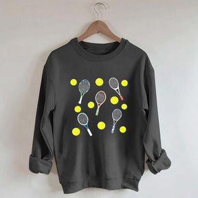 Tennis Balls & Tennis Racquets Sweatshirt