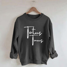 Totus Tuus Minimalist Catholic Sweatshirt