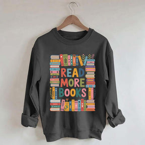 Read More Books Cute Librarian Sweatshirt