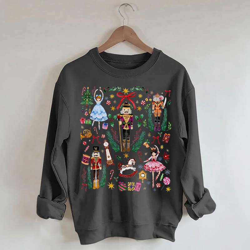 Vintage Christmas Nutcracker Holiday Sweatshirt