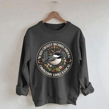 Radical Compassion Floral Bird Sweatshirt