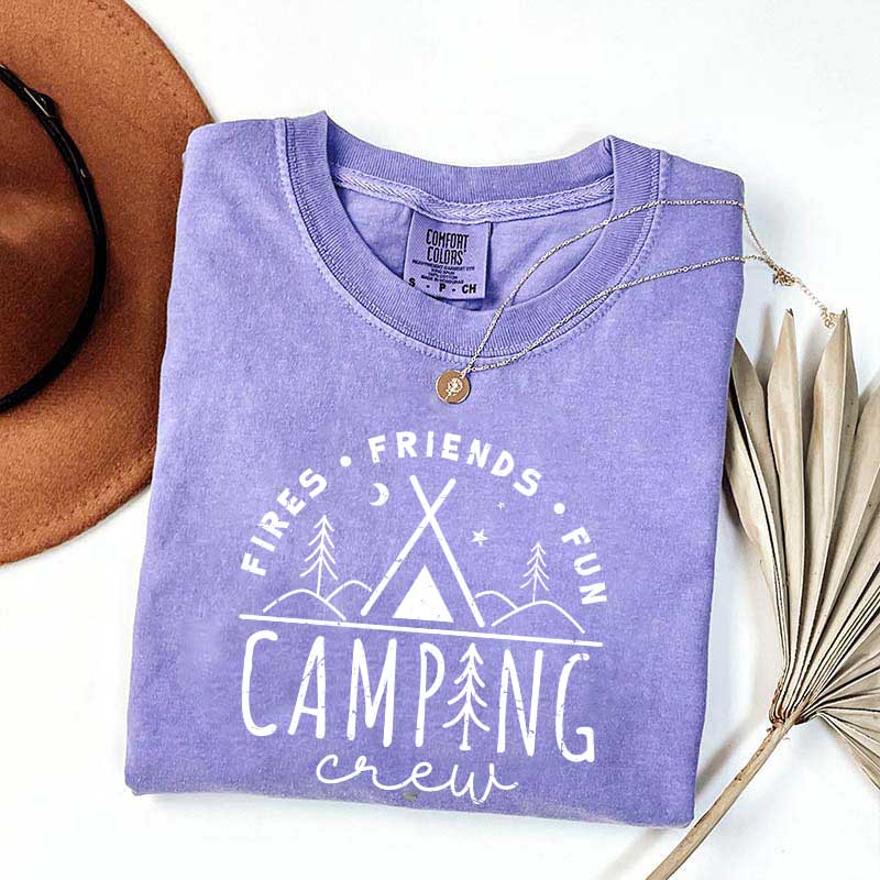 Fires Friends Fun Camping T-Shirt