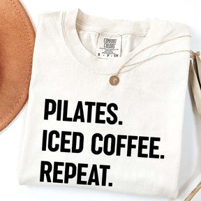 Pilates Iced Coffee Repeat T-Shirt