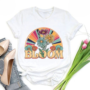 Retro Bloom Wildflower T-shirt