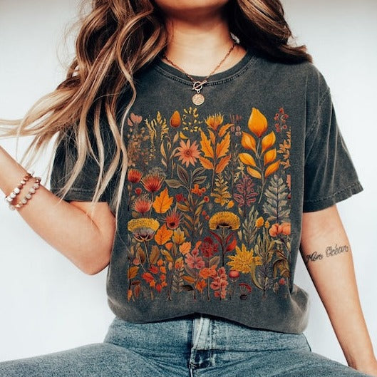 Cottagecore Wildflower Shirt Floral Shirt