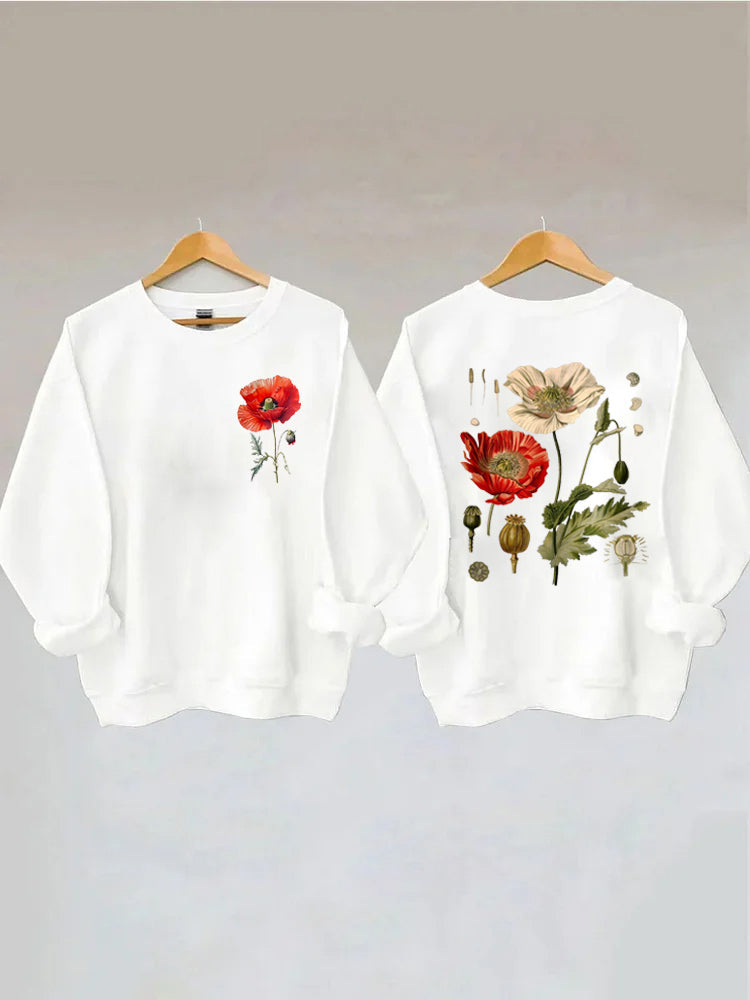 Vintage Poppy Sweatshirt