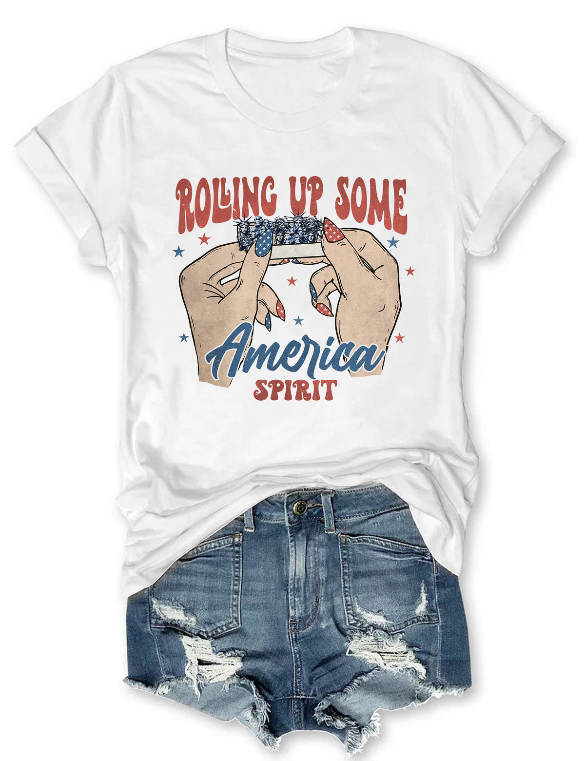 Rolling Up Some America Spirit T-shirt