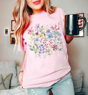 Vintage Botanical Wildflower Shirt