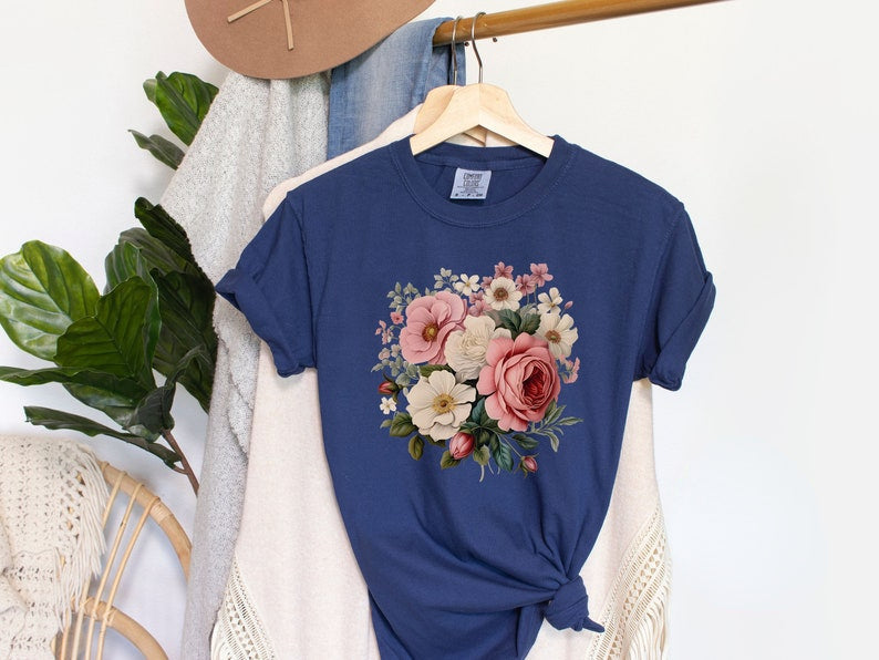 Boho Wildflowers Cottagecore Shirt Floral Shirt