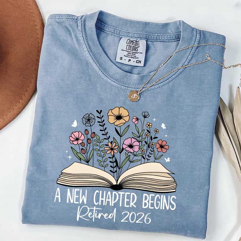 A New Chapters Begin Flowers T-Shirt