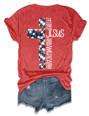 Loves Jesus And America T-shirt